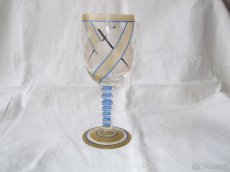 Dekorativní číše na nožce sklo, počátek 20.st - 2