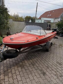 Člun / loď HILLE Classic + 2x motor (65HP +4HP) + Vozík s TP - 2