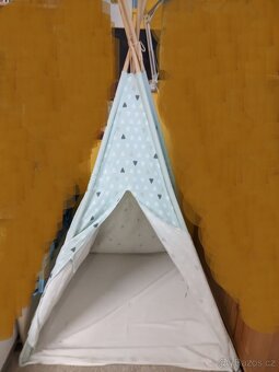 Dětské bavlněné teepee s podlážkou, výška 162cm - 2