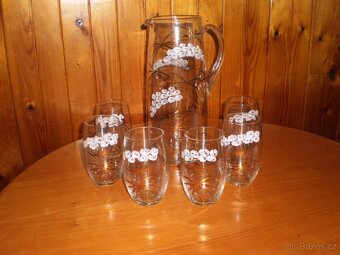 sklo - pivní set - džbán a 6 skleniček - ++nové++ - 2