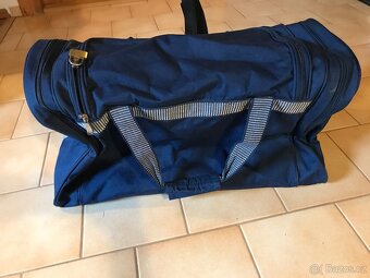 taška přes rameno modrá, kapsy - NOVÁ - 2