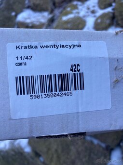 Krbová mřížka černá 420x110mm - 2