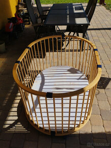 dětská oválna ohrádka s kolečky - 2