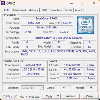 Intel Core i5‑7400 - 2