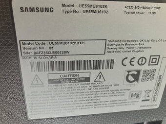 televize samsung uhlopříčka 55" - 2
