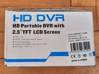 Nová autokamera HD DVR vč. baterie - 2