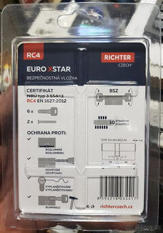 bezpečnostní zámková vložka Richter RC4 30-40.BSZ /NOVÁ/ - 2