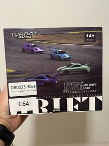 1/76 C64 DRIFT RC Car RTR (modrá metalíza) - 2