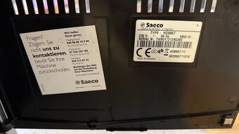PRODÁM AUTOMATICKÝ KÁVOVAR SAECO MINUTO HD8867 - 2