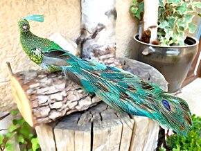 Jedinečná a originální Dekorace (Dárek) Páv (Peacock) 50 cm - 2