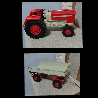 Retro traktor s návěsem - 2