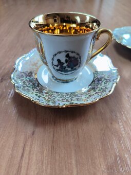 retro hrnek, kávová souprava, set - 2