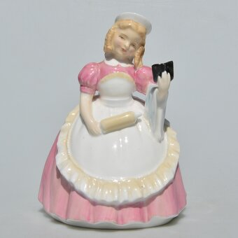 Royal Doulton Starožitná porcelánová soška Holčička a koláč - 2