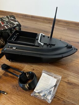 Rybářské vybavení zavážecí lodička deštník podložka stojan - 2