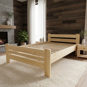 Prodám nové zvýšené masivní postele Pal 180x200cm - 2