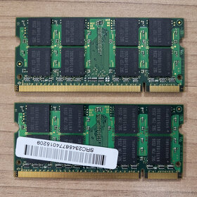 2x 1GB DDR2 SO-DIMM RAM Samsung M470T2953EZ3-CE6 - 2