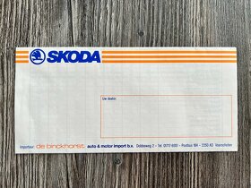Prospekt Škoda 105 / 120 / 130 / Rapid ( 1986 ) NL - 2