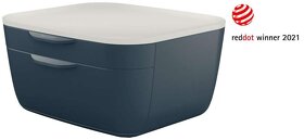 Šedý zásuvkový box Leitz Cosy kancelář organizer stůl - 2