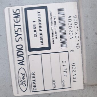 Autorádio Ford 6000 CD do Transit, Mondeo, Fokus. - 2