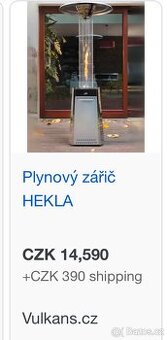 Plynový zářič hekla - 2