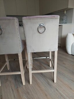 2 barové židle - 2