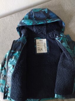 Pogumovaná zateplená podzimní bunda M&S vel. 98 - 2