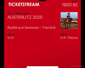 Slavkov (Austerlitz) 2025 | 3x VIP Vstupenky - 2