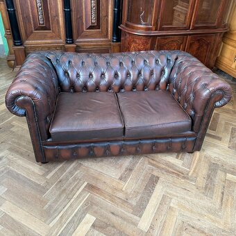 Chesterfield original Velká Británie, pravá kůže - 2