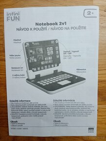 Notebook 2v1 pro nejmenší, od 2+ - 2