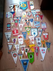 Vlaječky firemní, města a jiné, retro, 70-80 léta - 2
