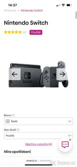 Nintendo Switch 1 - s krabici & nová baterka - 2