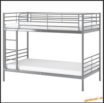Patrova postel ikea Svatra - kovova bez matraci 90x200 - 2