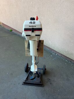 Lodni motor Johnson 4hp 2t 2 valec, kratka noha. - 2