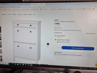 2 Pěkné 3 šuplíkové botníky Ikea Hemnes cena je za 1 kus - 2