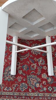 Dětský stolek retro, bílý - 2