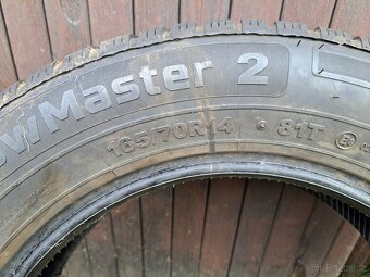 Prodám zimní gumy, 165/70 R14 - 2