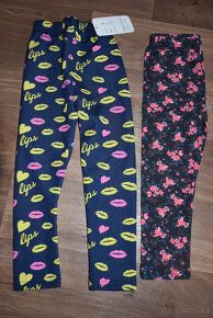 3x Dívčí legíny, kalhoty vel.104 NOVÉ - 2