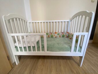 Dětská postýlka 120x60 2 v 1 vč. Matrace scarlett Agáta - 2