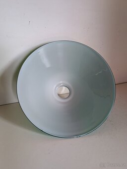 velké stínidlo zelené dvouvrstvé sklo, širm, 29 cm - 2