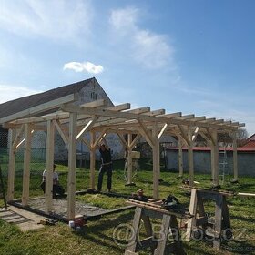 Pergoly a přístřešky z masivního dřeva - 2