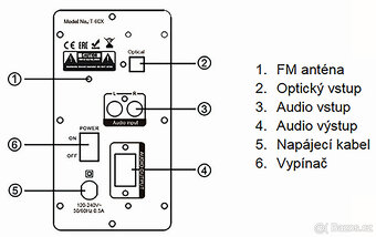 Fenda F&D T-60X Black ZLEVNĚNO - 2