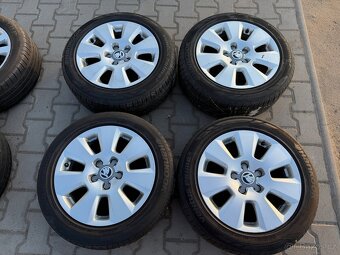 4x al kola 5x112 16 + pneu letní 205/55 R16 - 2