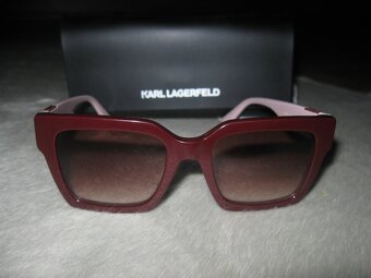 nové sluneční brýle Karl Lagerfeld burgundy/pink - 2