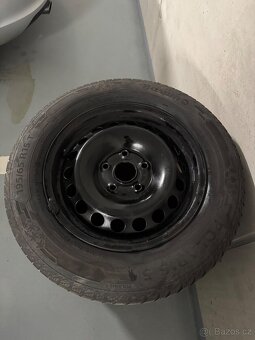Plechové disky s pneu M+S 195/65 R15 T 5x112 - 2