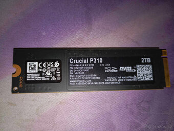 Crucial P310 2TB - M.2 - NOVÝ - Ultra rychlý (7100/6000MB/s) - 2
