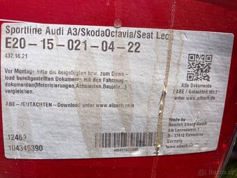 Sportovní pružiny eibach Audi A3/škoda octavia/Seat leon - 2