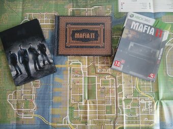 XBox 360 hra Mafia II Steel book + art book + mapa - 2