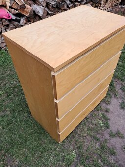 Ikea komoda Malm bříza 4 zásuvky - 2