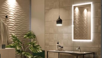 luxusní designové zrcadlo s LED OSVĚTLENÍM - 2