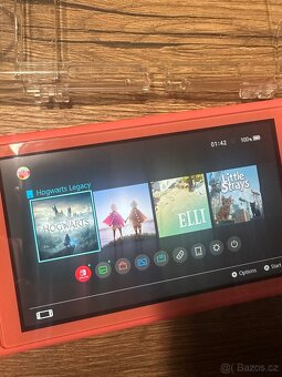 Nintendo switch lite + hry (hogwarts atd.) + příslušenství - 2